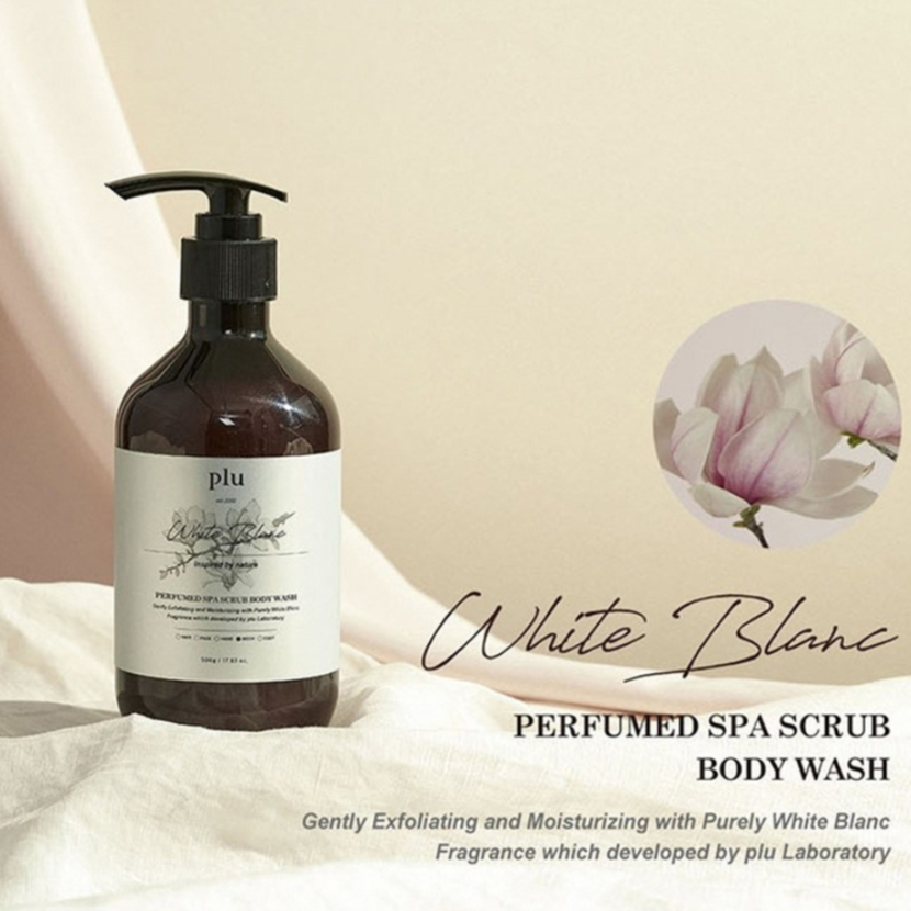 Sữa tắm tẩy da chết hương nước hoa Plu Premium Spa Scrub Body Wash 500ml