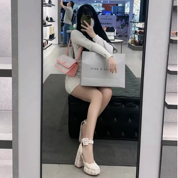 Sandal Cao Gót 10CM Phong Cách Mới 2023 Đế Dày Chống Trượt