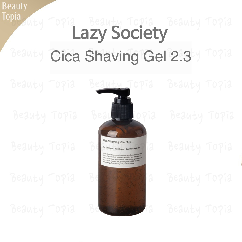 Lazy Society rau má gel cạo râu kem cạo râu Cica Shaving Gel 250ml
