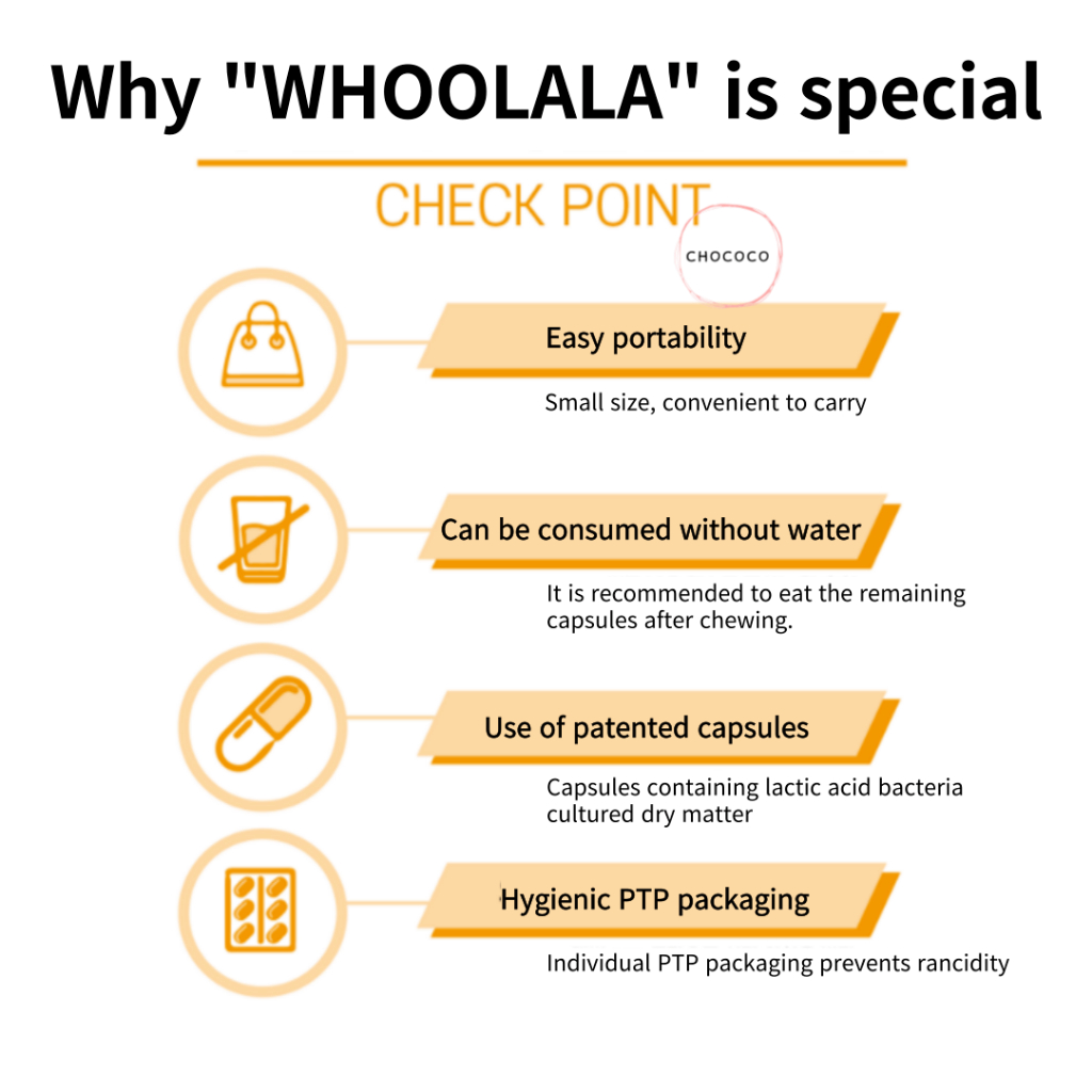🇰🇷 Hộp 30 Viên Nang Làm Mát WHOOLALA Có Thể Ngậm Được Màu Bạc Hà Đào Bạc Hà Có Thể Ngậm Được