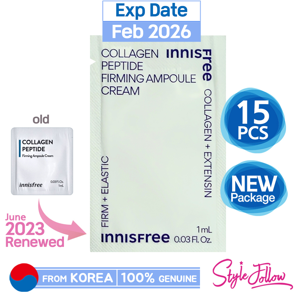 Bộ 15 / 15 / 15 / 15ml Chất Lượng❤️Tinh Chất Collagen Peptide 1ml Làm Săn Chắc Da INNISFREE