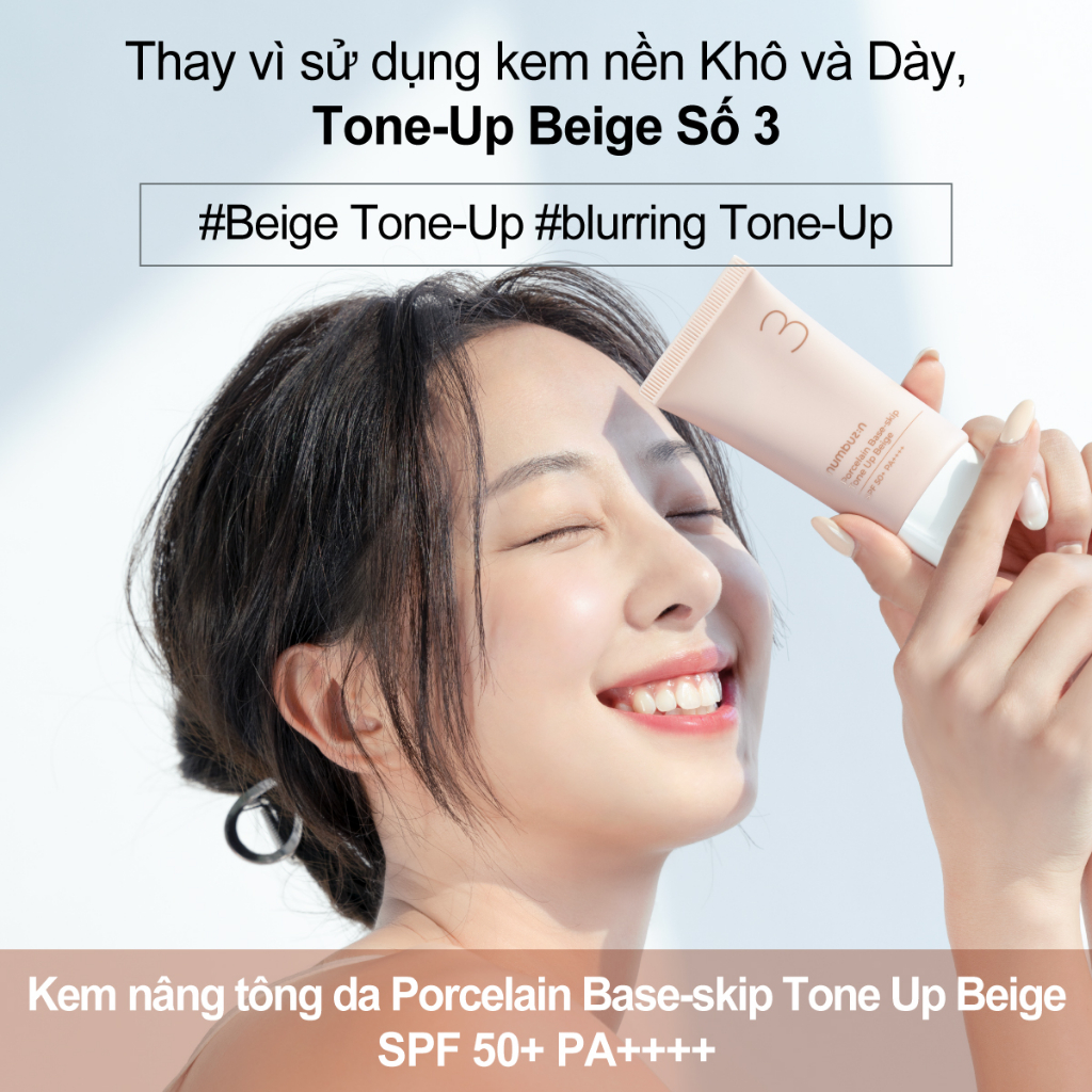 Kem nâng tông numbuzin Porcelain Base-skip màu be số 3
