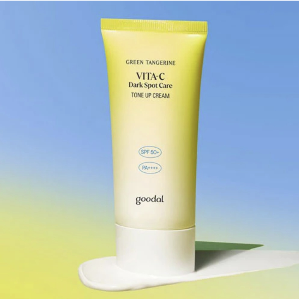 Kem dưỡng chống nắng nâng tone  Goodal Green Tangerine Vita C Dark Spot care Tone Up Cream SPF50+ PA ++++ 50ml