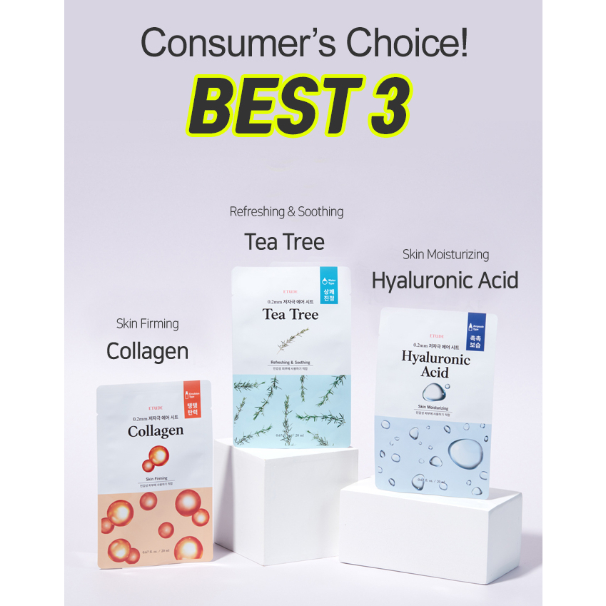 Set 5 Mặt Nạ Etude House 0.2 20ml Cao Cấp Chuyên Dụng