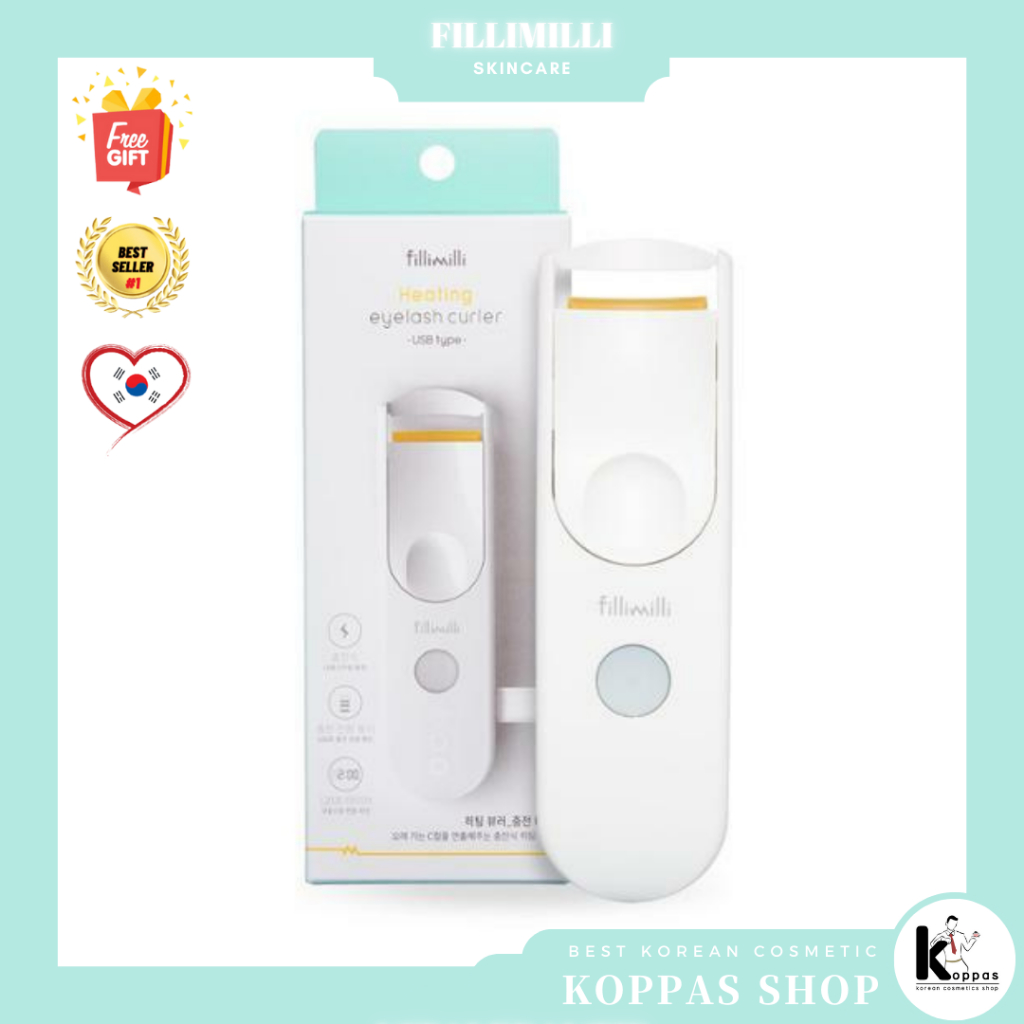 Fillimilli Heating Eyelash Curler Dụng Cụ Làm Cong Mi Bằng Nhiệt
