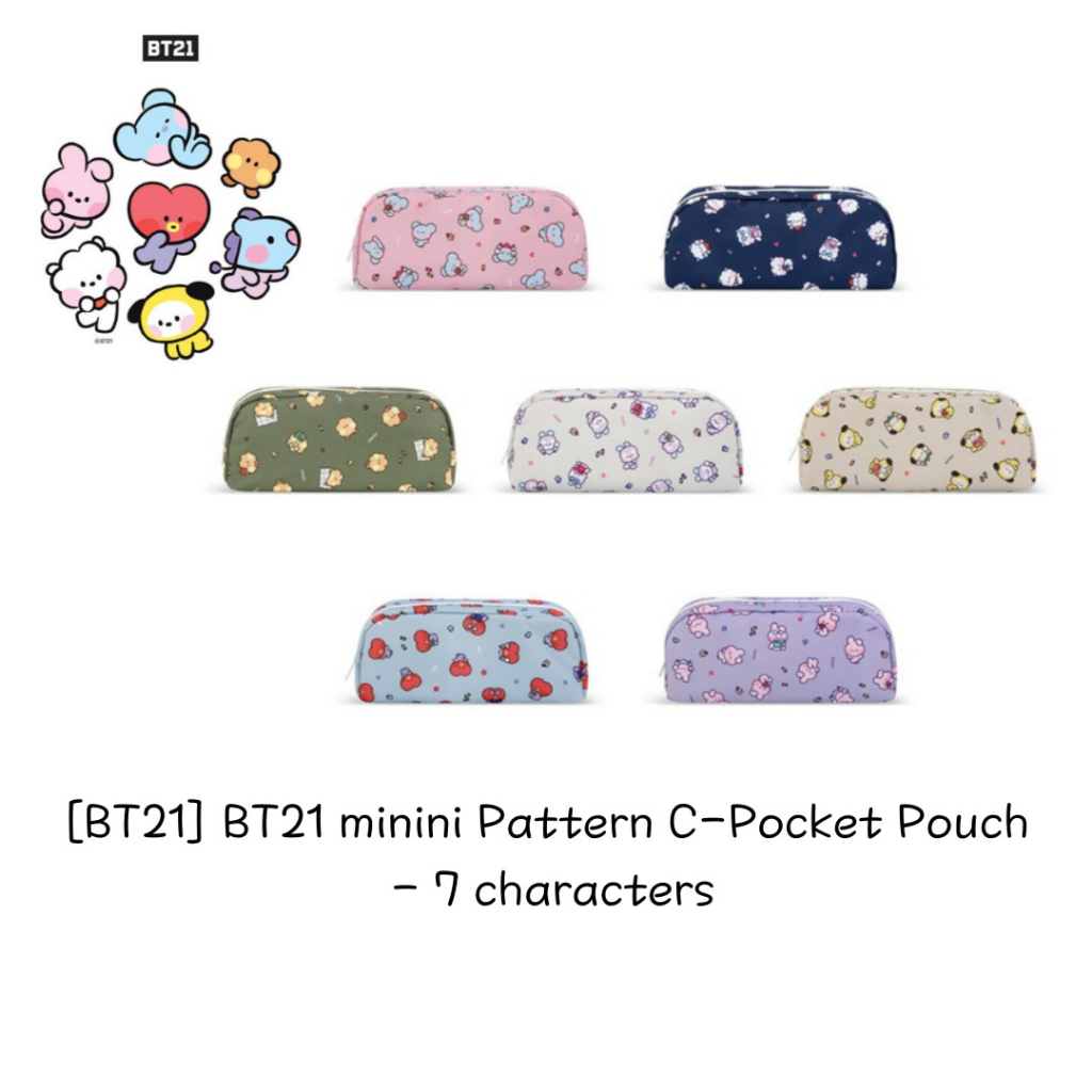 Bt21 minini pattern c-pocket pouch  - 6 ký tự