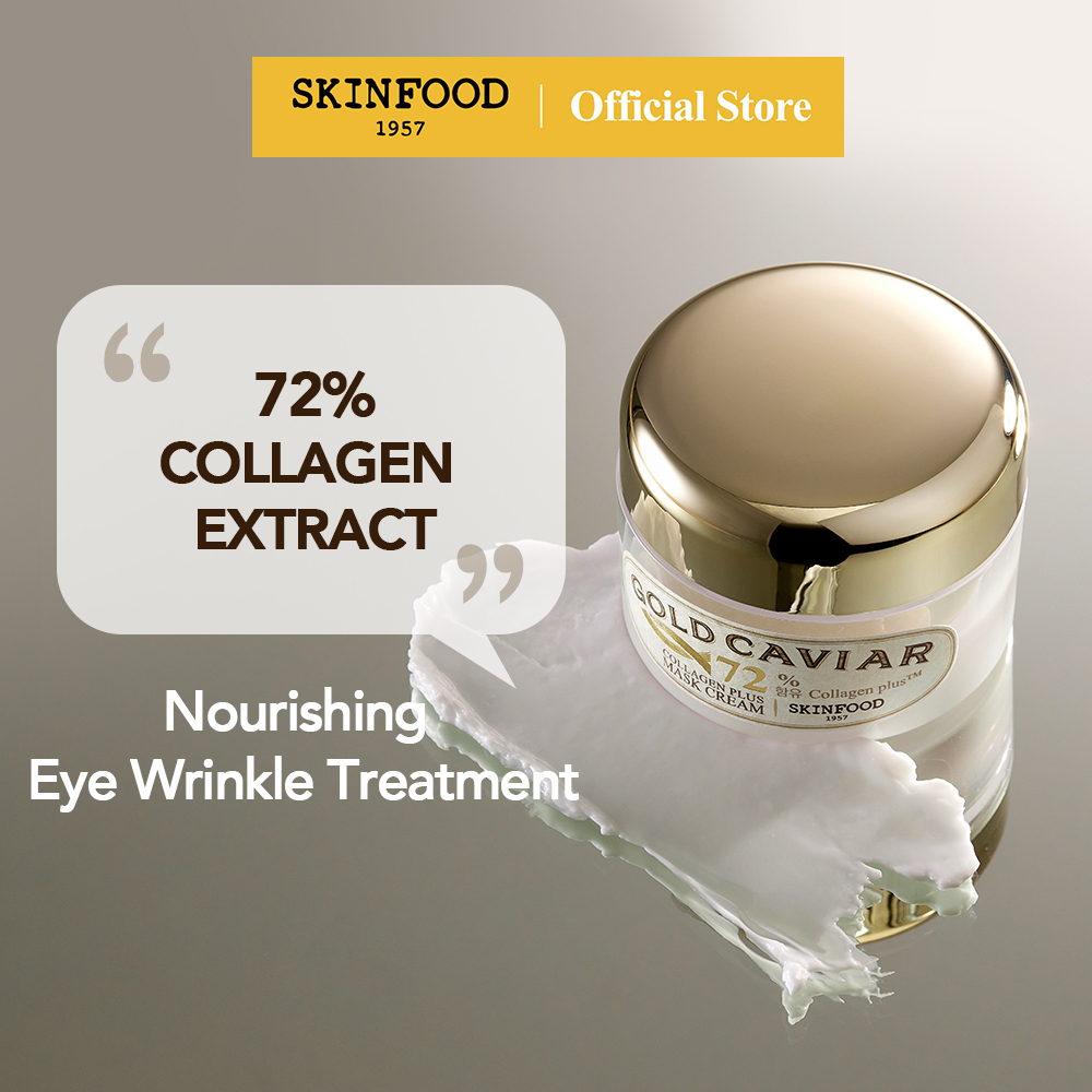 [SKINFOOD] Kem Mặt Nạ Collagen Caviar Vàng 50g / 72% Collagen Extract / Gold Caviar Collagen Mask Cream