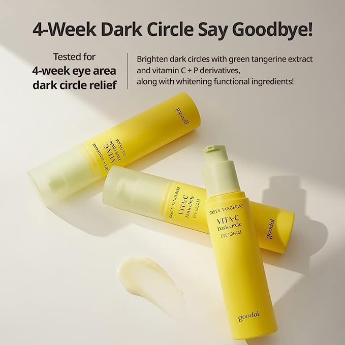 Kem Dưỡng Mắt Goodal Green Tangerine Vita C Dark Circle Eye Cream 30Ml - Giúp Giảm Quầng Thâm Chống Lão Hóa Và Nếp Nhăn