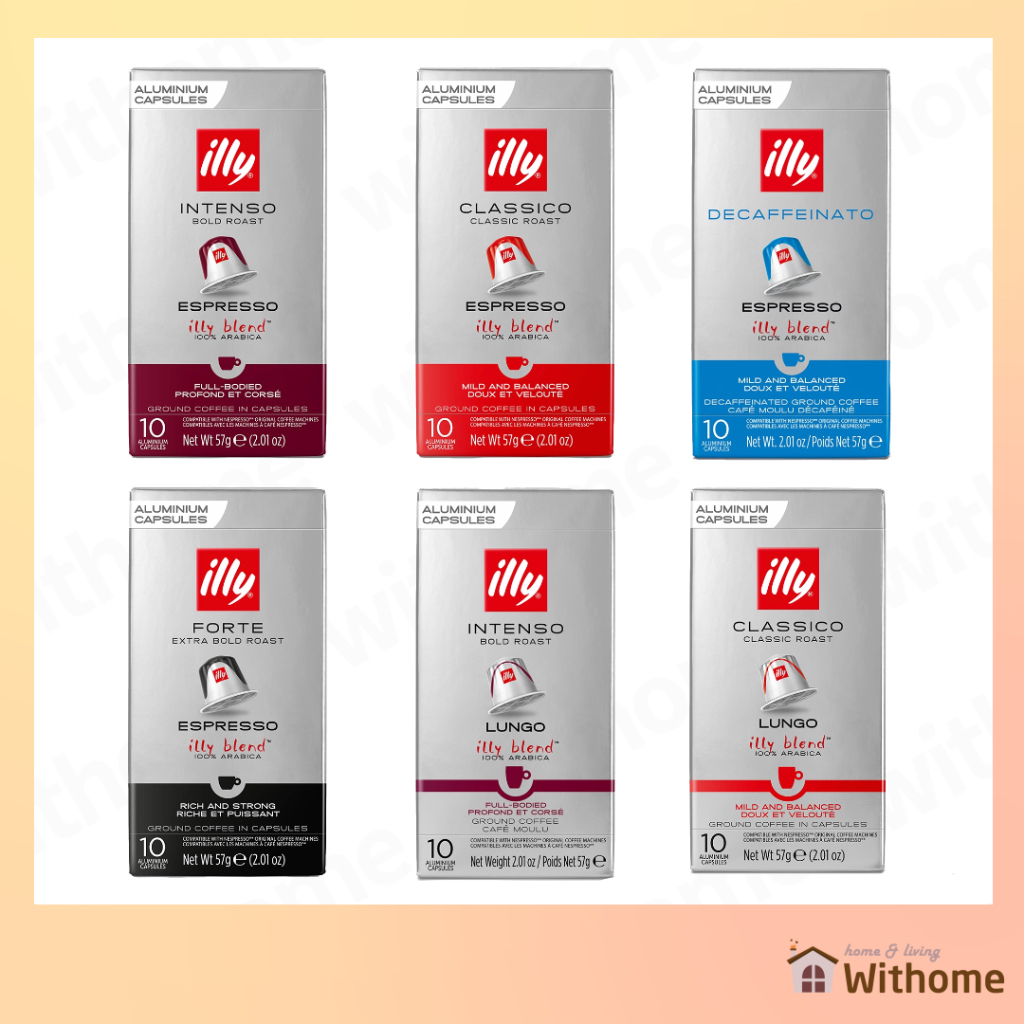 [illy] Nespresso Compatible Capsule Coffee 6 flavors / Set 10 Viên Nén Cà Phê Nespresso Tương Thích 