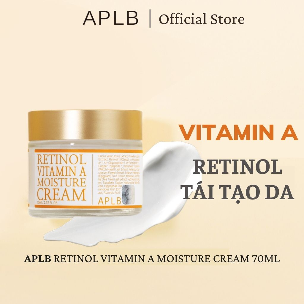 Kem dưỡng ẩm APLB retinol vitamin A trẻ hóa phục hồi làn da 70ml