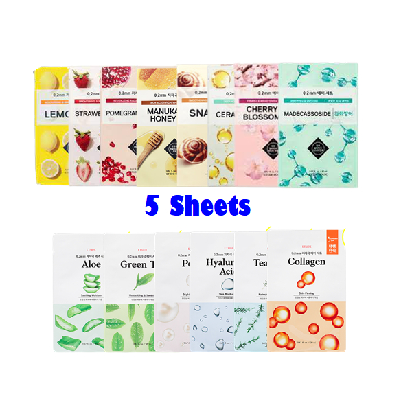 Set 5 Mặt Nạ Etude House 0.2 20ml Cao Cấp Chuyên Dụng