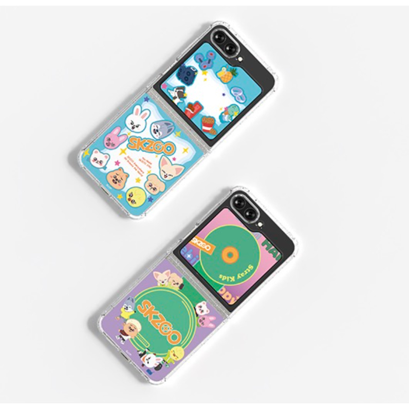 Set Bao Da Điện Thoại Nắp Lật SKZOO Cho galaxy z flip5 / flip 5 stray Kidsmerch