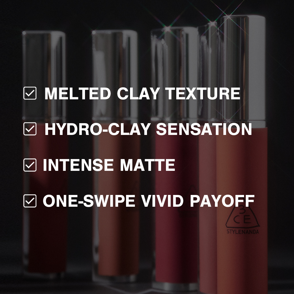 3ce Son siêu lì mịn môi 3CE Hazy Lip Clay 4g l Official Store Lip Make Up Cosmetic