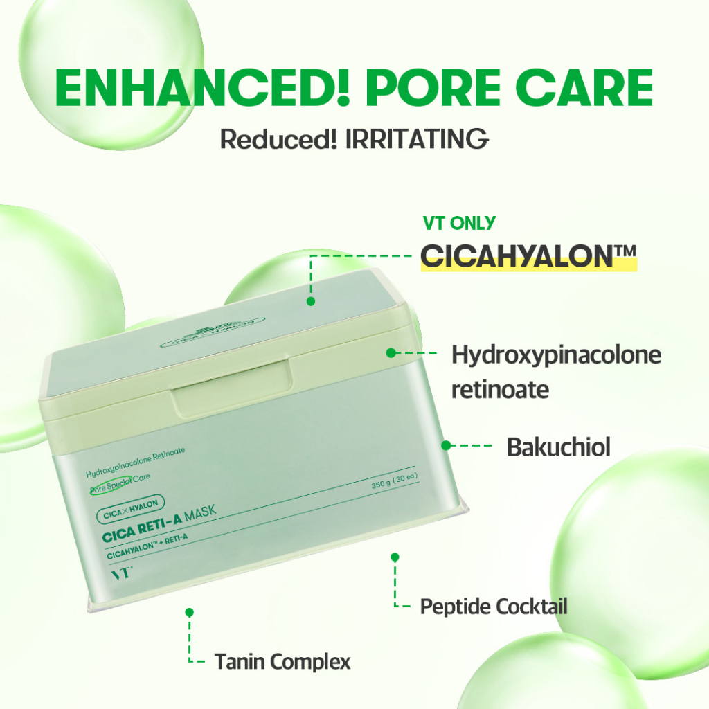 Mặt Nạ Cica / Vital / Cica Collagen / Reti-A Chăm Sóc Da Hàng Ngày 30ea / VTCOSMETICS