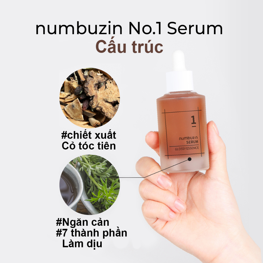 Serum tinh chất numbuzin No. 1 Glossy Essence Serum căng bóng da