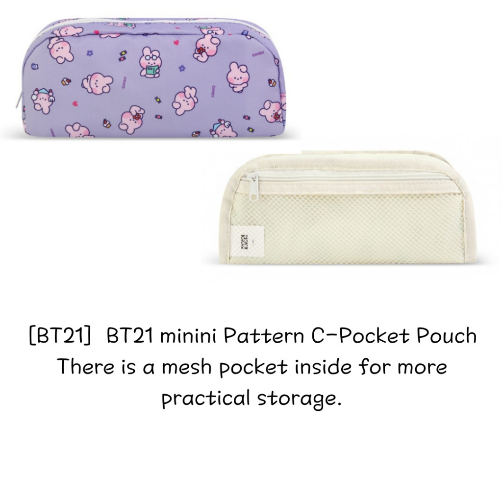 Bt21 minini pattern c-pocket pouch  - 6 ký tự