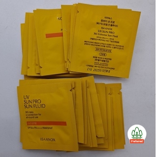 THE FACE SHOP Kem Chống Nắng IsaKnox 365 SPF50 + / PA + + + 1ML * 30ea / Cho Du Lịch / Quà Tặng