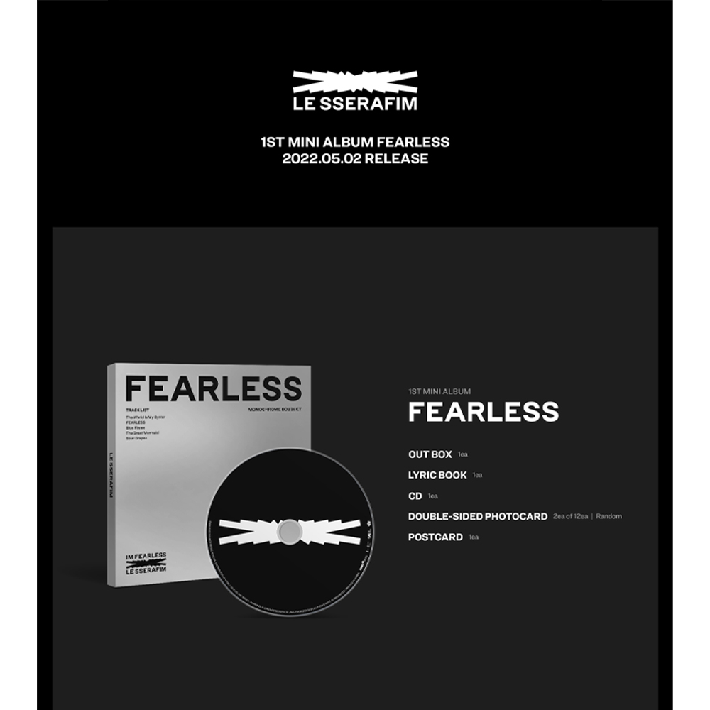 Album Hybe Labels "Le sserafim" mini đầu tay "Fearless " - phiên bản bó hoa đơn sắc