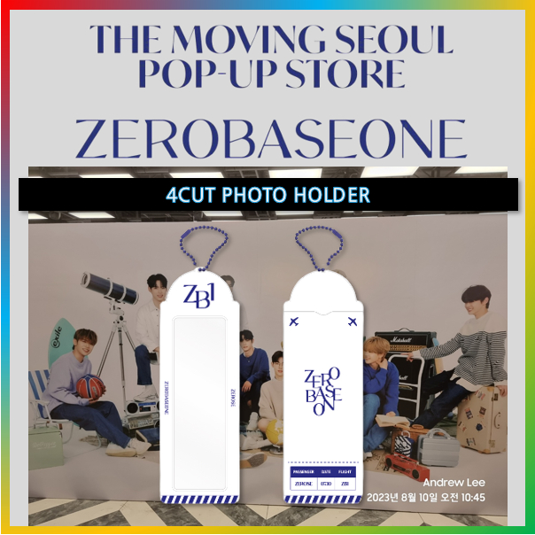 (+ Sự kiện thẻ ảnh) ZEROBASEONE ZB1 The Moving Seoul Pop-up Store 4Cut Giá đỡ ảnh