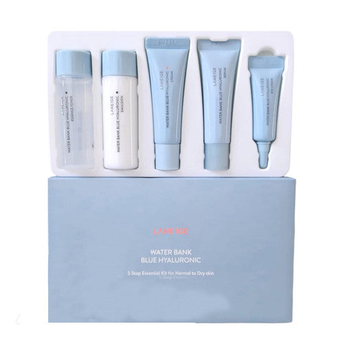 Laneige water bank blue hyaluronic 3 bước và 5 bước kit - da thường đến da khô & cobmination cho da dầu
