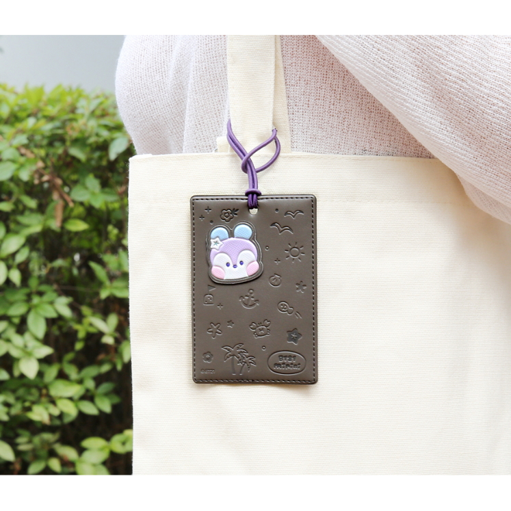 Nhãn Dán Bằng Da Họa Tiết BT21 Minini Dùng Cho Du Lịch