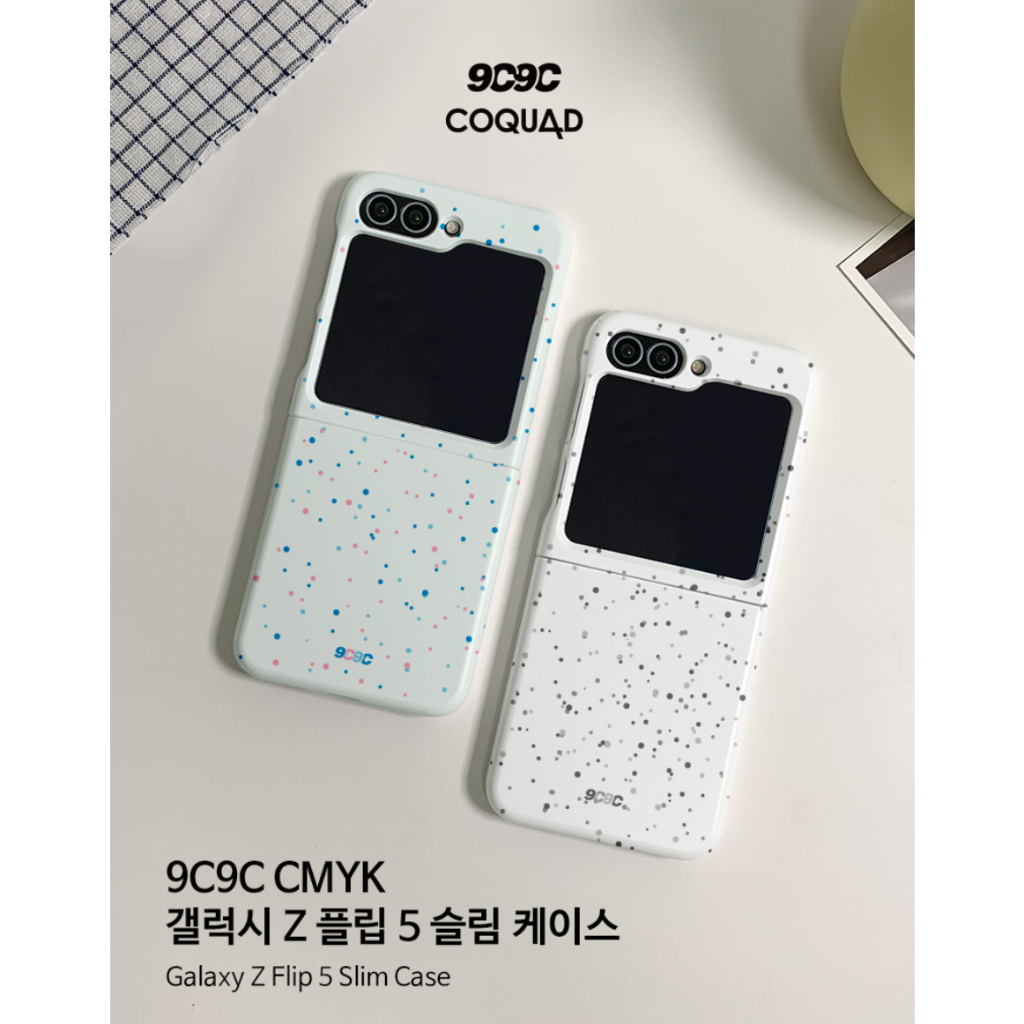 🇰🇷 [Ốp Điện Thoại Cứng Mỏng Màu Sắc Độc Đáo Cho Samsung Galaxy Z Flip 5 CMYK]