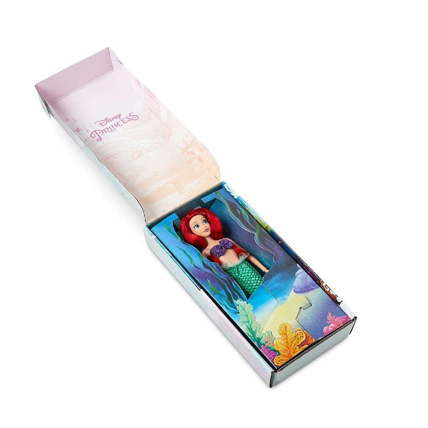 Búp Bê Công Chúa Disney Ariel Cổ Điển, Nàng Tiên Cá Nhỏ, 31cm, Bao Gồm Cọ Kèm Khuôn Làm Đồ Chơi Đầy Đủ