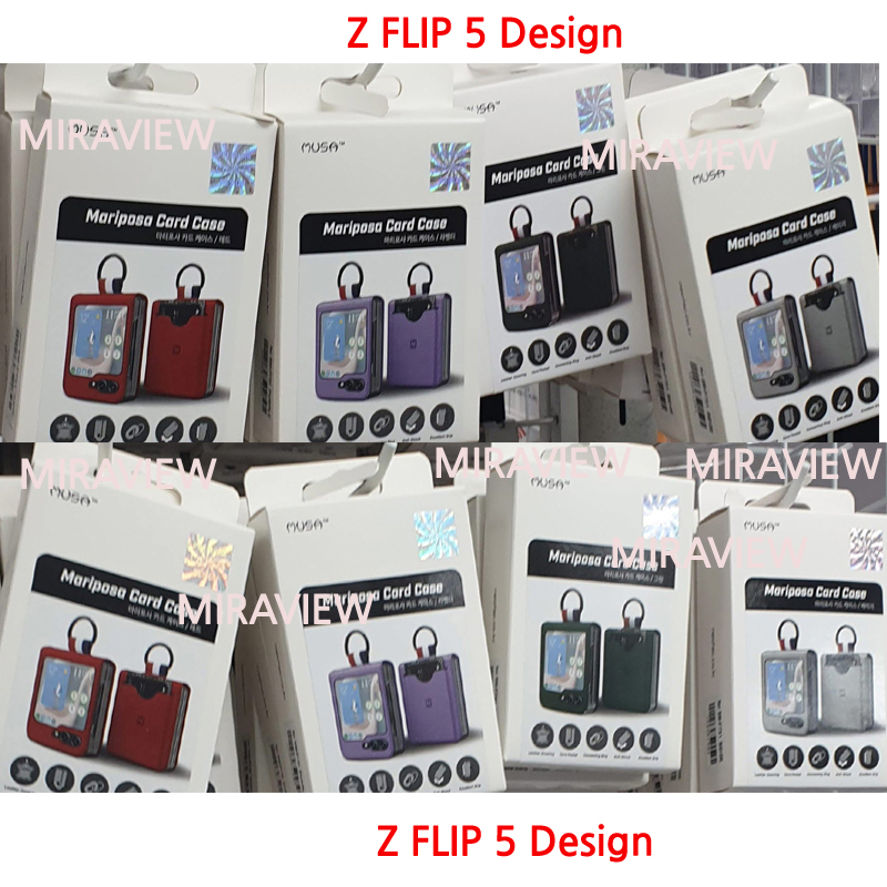 Bao Da PU Điện Thoại Nắp Lật Kèm Ngăn Đựng Thẻ Khóa Nam Châm Cho Samsung GALAXY Z FLIP 5 / Z FLIP 4 / Z FLIP3