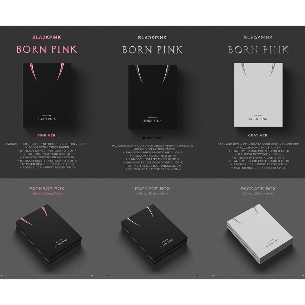 Set hộp album BLACKPINK Born Pink thứ 2