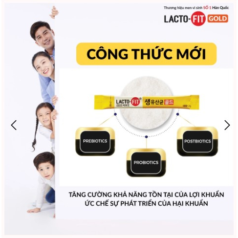Men Vi sinh Lactofit Hàn Quốc 50 gói và 90 gói