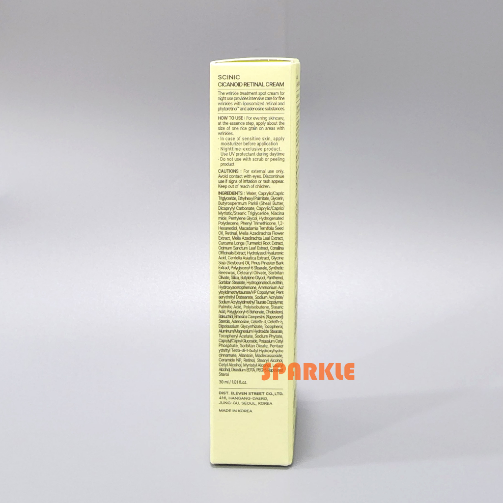 Kem Cicanoid Retinal 30ml Sử Dụng Ban Đêm Cho Da Nhạy Cảm / Retinal 500Pm