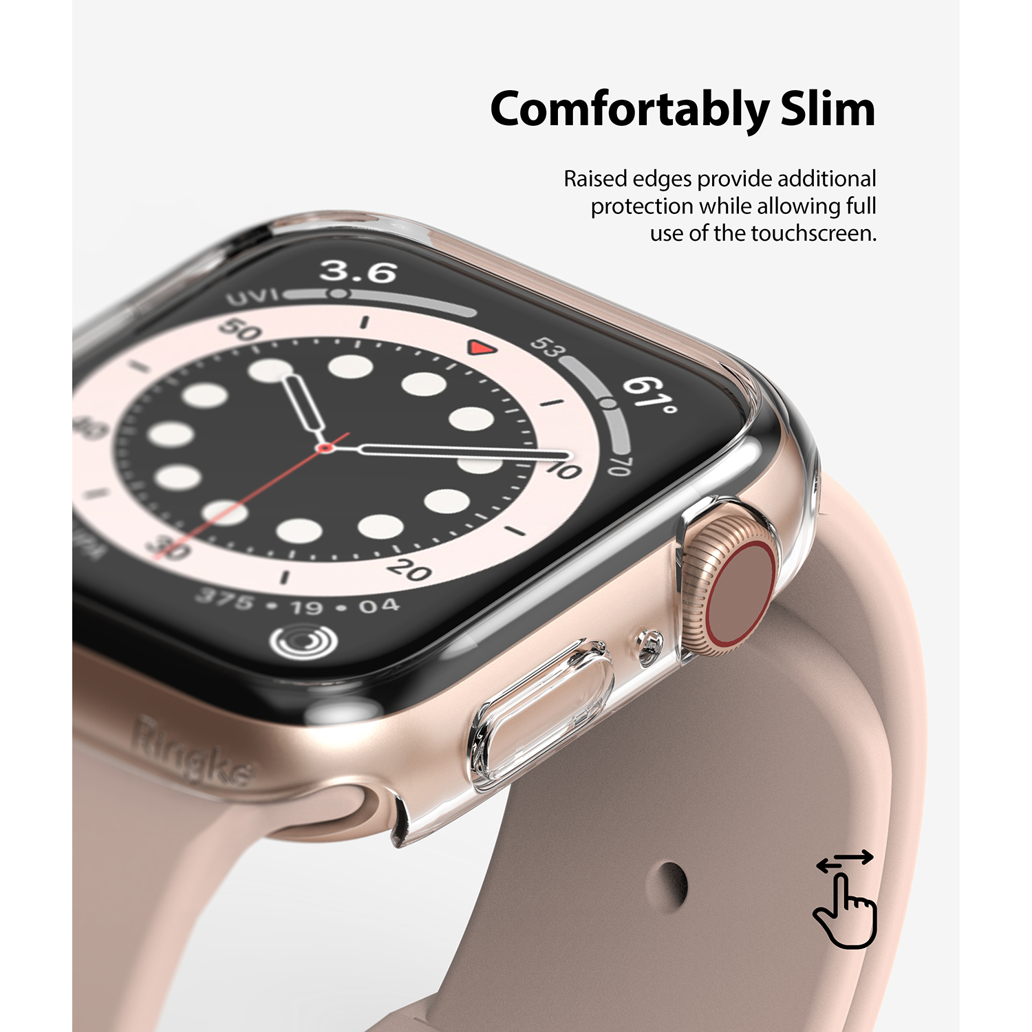 Ringke Ốp Cứng Siêu Nhẹ Chống Trầy Xước Cho Apple Watch 6 5 4 SE SE2 44mm 40mm