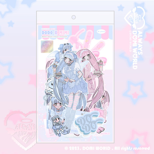 Bộ Hình Dán DOMI WORLD  DODO x MiMi Piece