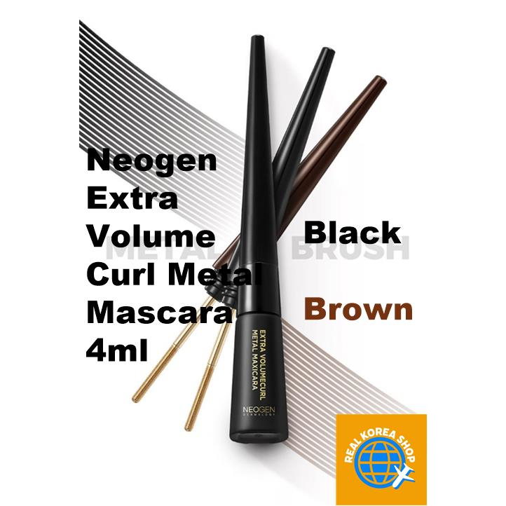 NEOGEN Mascara 4ml Màu Ánh Kim Tạo Hàng Mi Cong Quyến Rũ, [Neogen] Extra Volume Curl Metal Mascara 4