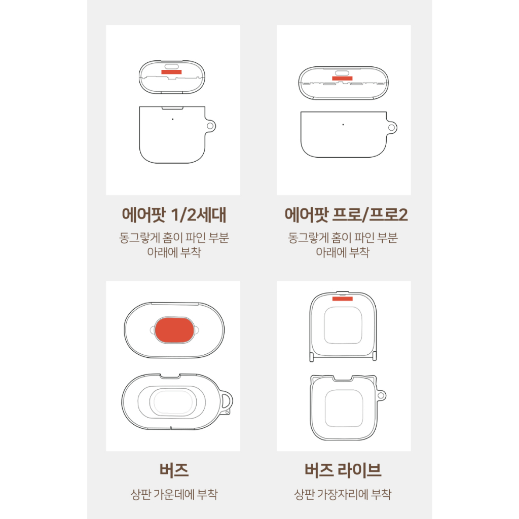 🇰🇷  Disbunnystar Hardcase dễ thương và độc đáo Pro 1 2 Buds Live sự bóng láng không bóng