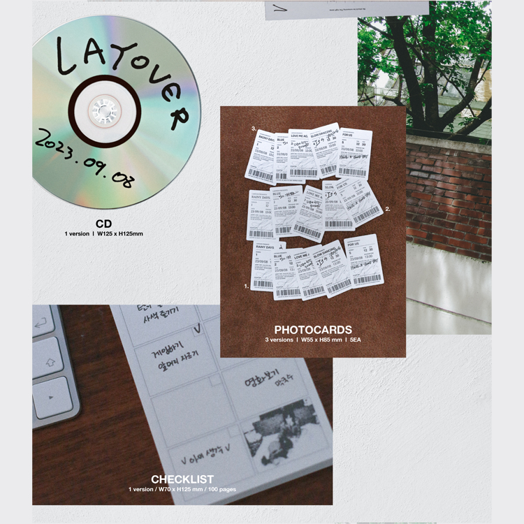 Album đầu tiên Hybe Labels BTS V layover