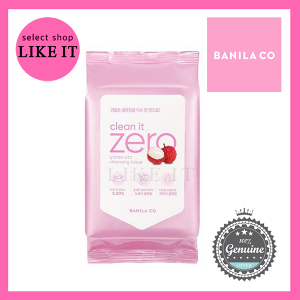 Khăn Giấy Lau Chùi BANILA CO Clean It Zero Lychee Vita | Giao Hàng Từ Hàn Quốc Từ Hàn Quốc