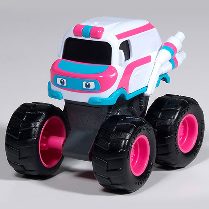 Babybus - Bộ Đồ Chơi Xe Cứu Thương Quái Vật Lăn Gấu Trúc / Xe Buýt Minicar Có Bánh Xe Di Chuyển Tự Do Cho Bé