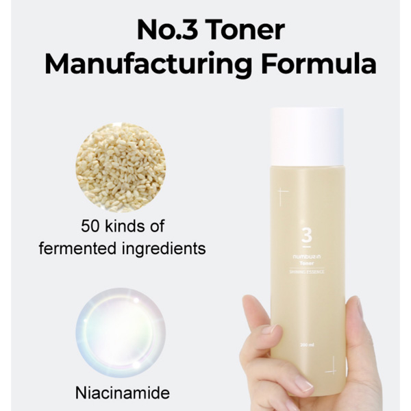 Toner numbuzin Số 3 100ml / 200ml Siêu Sáng