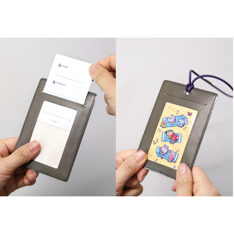 Nhãn Dán Bằng Da Họa Tiết BT21 Minini Dùng Cho Du Lịch