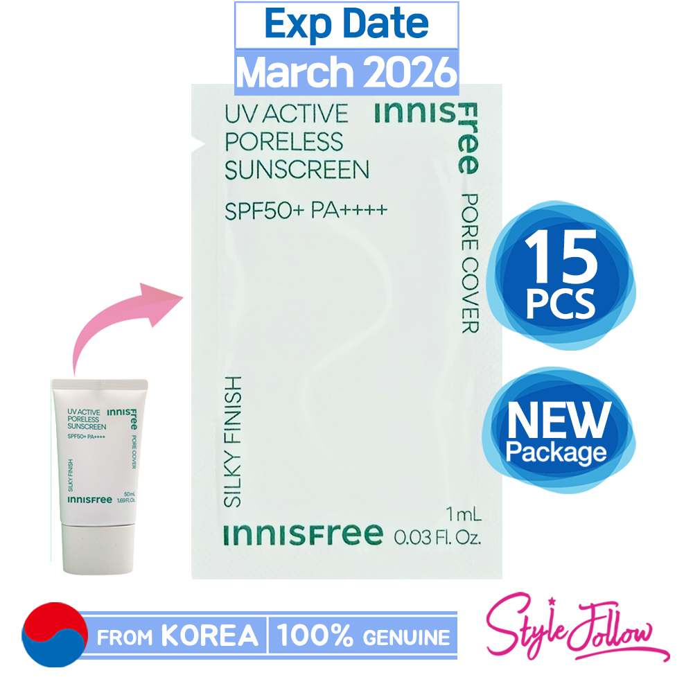Bộ 15 / 15 / 15 / 15ml Chất Lượng❤️Kem Chống Nắng INNISFREE Hoạt Tính UV Active 1ml