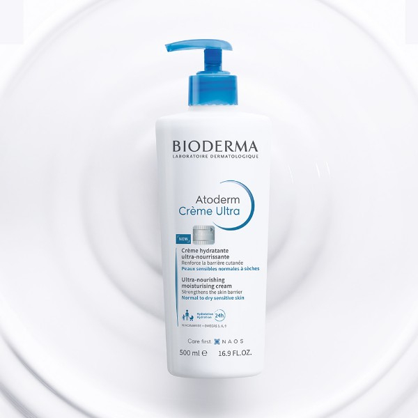 Kem dưỡng ẩm cho da khô nhạy cảm,da khô và rất khô Bioderma Atoderm Crème ultra 500ml