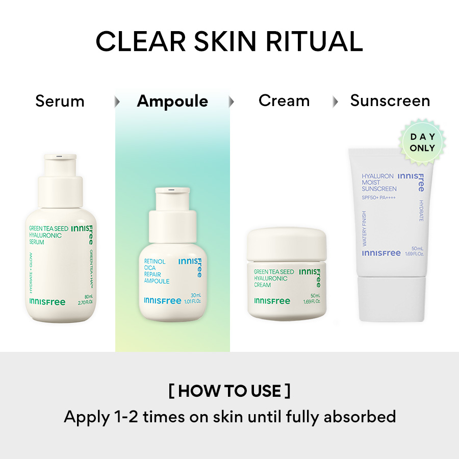 Tinh chất dưỡng phục hồi da innisfree Retinol Cica Repair Ampoule   30ml / 50ml