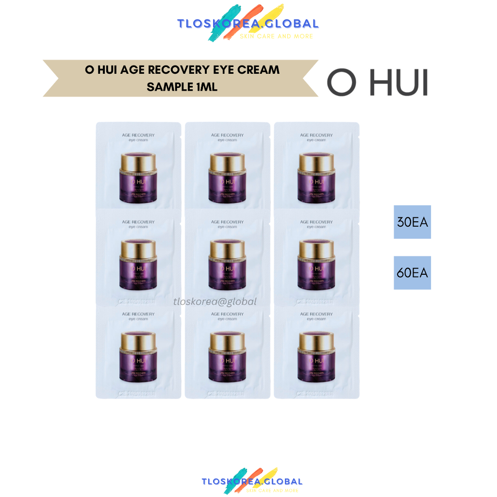 O hui age recovery eye cream 1ml combo 30 60 120EA Kem Dưỡng Da Mắt Ohui Tím Chống Nếp Nhăn Phục Hồi Chức Năng Cao