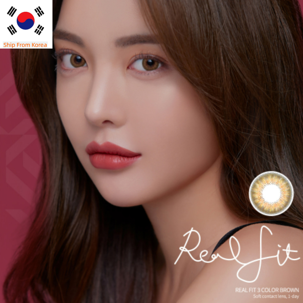 ỐNG KÍNH AKMA ONE DAY REAL FIT 3 MÀU BROWN 30P và GRAY 30P kính áp tròng, ống kính hàn quốc, ống kín