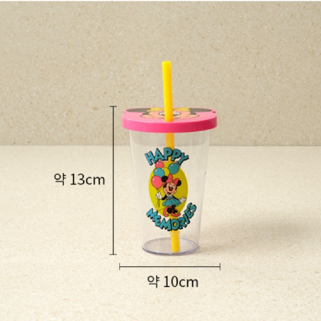 Disney Cốc Uống Nước 400ml Hình Chuột Mickey Và Minnie Đáng Yêu