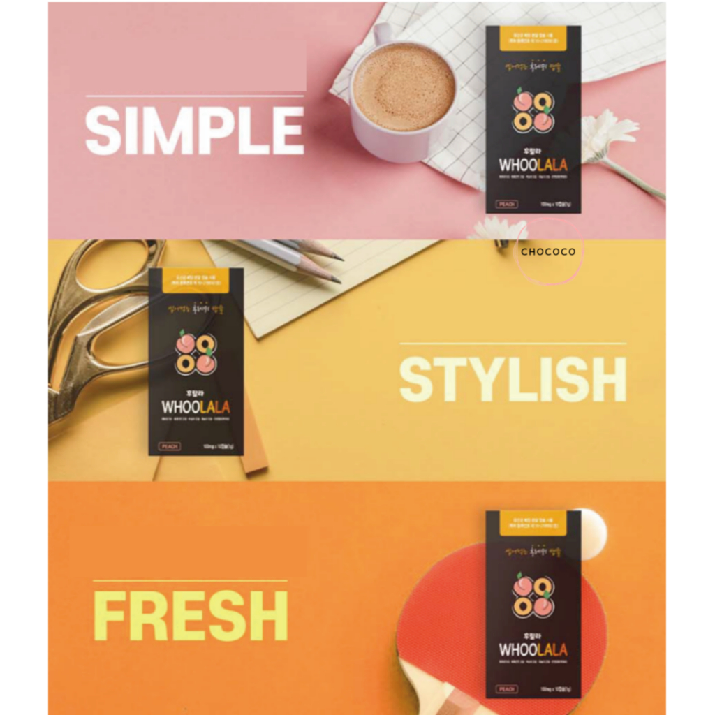 🇰🇷 Hộp 30 Viên Nang Làm Mát WHOOLALA Có Thể Ngậm Được Màu Bạc Hà Đào Bạc Hà Có Thể Ngậm Được