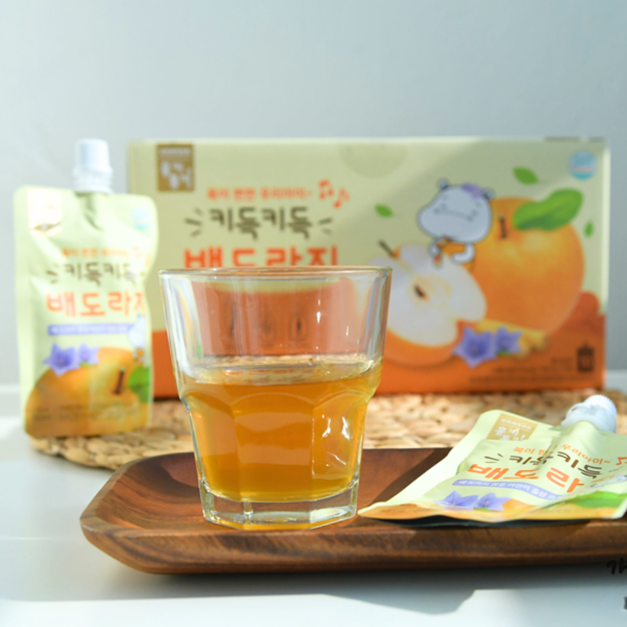 Nước ép lê, rễ cát cánh, hồng sâm cho bé Hamsoa 100ml x 10 gói