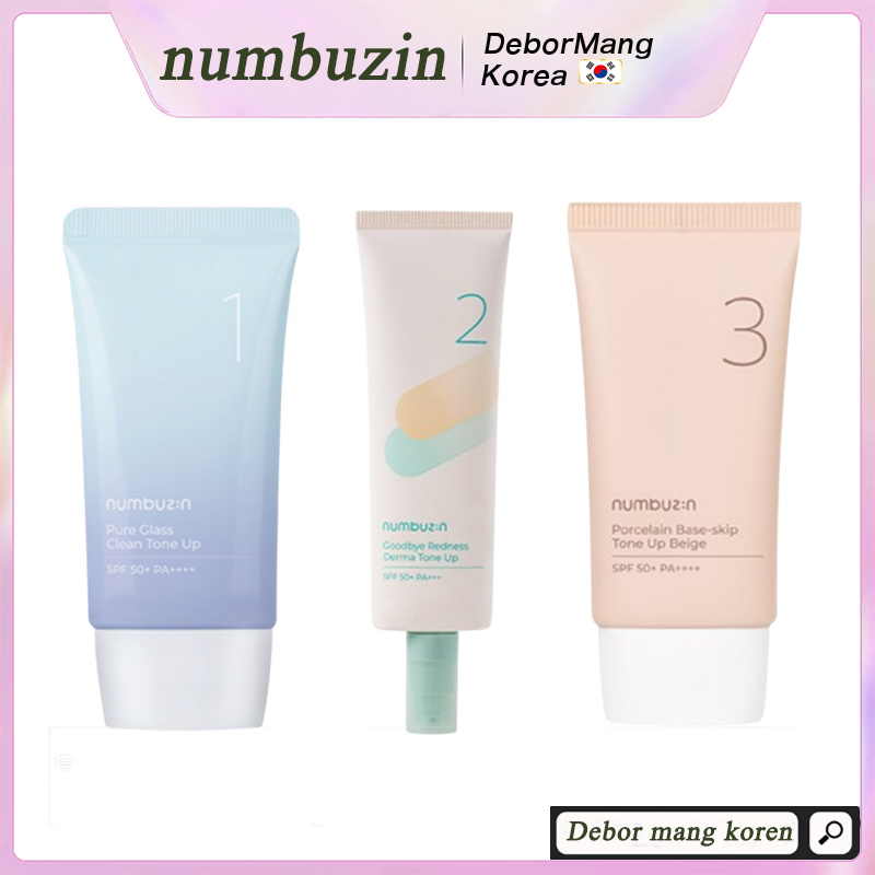 Numbuzin Tông Màu Be Làm Sạch Nâng Tông Da Mặt Tạm Thời Bằng Sứ Nâng / Làm Sạch Tông Màu Be spf50 pa + + + +