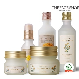 THE FACE SHOP Bộ Kem Dưỡng Ẩm Calendula Essential (Kem - 50ml - 20ml, Toner - 150ml - 150ml)
